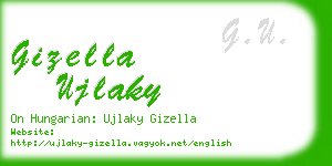 gizella ujlaky business card